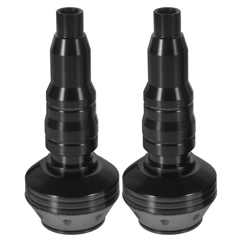 2St Motorfiets Val Bescherming Aluminium Frame Sliders Zwart
