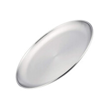 1St Ronde Roestvrijstalen Tray Voor Cake En Snacks