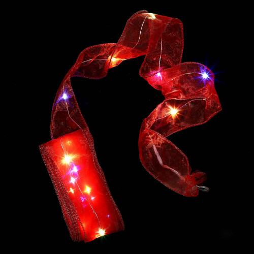 1Party Light Decor Rood Lint LED Licht Ornament