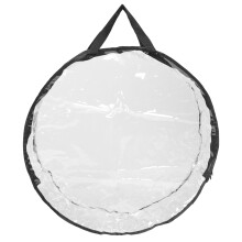 2St Duurzame Zwarte PVC Krans En Geschenk Opslagzak