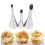 Set di 3 beccucci per pasticceria in acciaio inox per bignè e cupcake. 2