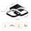 Modern LED Ceiling Light 22W Square Acrylic Aluminum Warm Light 6000K 3