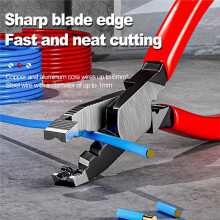 Multi-Function Pliers with Rust Removal, Anti-Slip Grip, Quick Cutting - Ideal for Wire Crimping and Nailer Removal