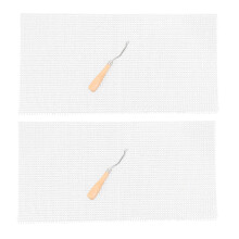 2Sets Duurzaam Tapijt Haak Mesh Hout Handvat DIY Tapijt Material