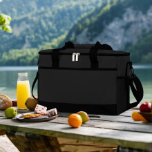 Sac isotherme de 35 L en tissu Oxford imperméable pour le camping, les pique-niques et les activités de plein air.