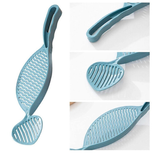 2 Pack Colander, ABS Pasta Filter Spoon, Hollow Design for Rice Washing, Hanging Hole 2