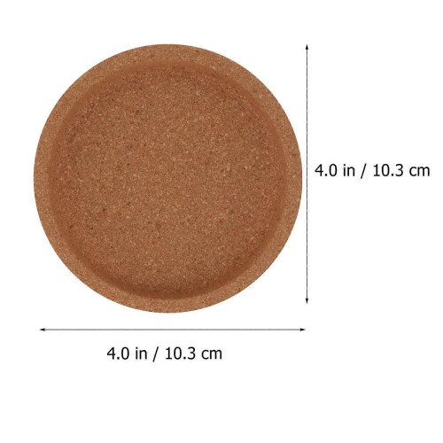 Wooden Coasters for Table Protection, 5Pcs Set, Light Brown, 10.3x10.3cm 1
