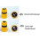 Hose Quick Connector 1/2" DN15, 2 Pack Orange Yellow Plastic Fitting for 16mm OD Hose 2