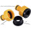 Hose Quick Connector 1/2" DN15, 2 Pack Orange Yellow Plastic Fitting for 16mm OD Hose 3
