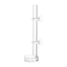 1Set Aquarium Garnalen Voerbuis Transparant Met Zuignap