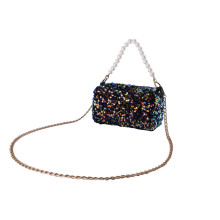 1St Dames Schoudertas Crossbody Zwart Glitter