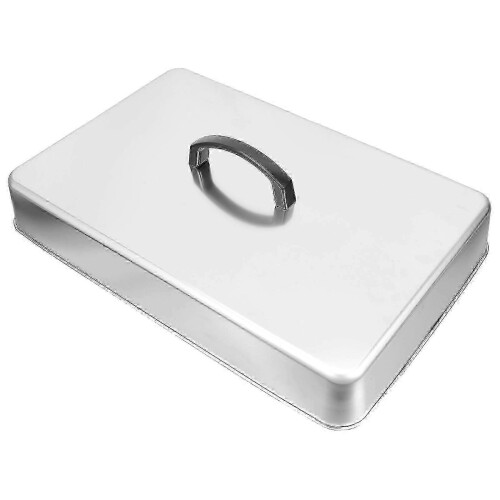 Stainless Steel Rectangular Basting Cover Lid for Griddle Grill BBQ, Heat Retention, Cooking Accessory 2