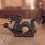 Dark Red Resin Dragon Statue for Home Decor Compact Desktop Ornament 3