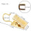 Curtain Clips 100 Pack Gold Stainless Steel Rustproof Hanging Hooks for Home Decor 2