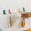 Self Adhesive Wall Hooks Compatible with Towel Rack, 6 Pack, ABS, Space Saving, Adjustable, Multi Col 4