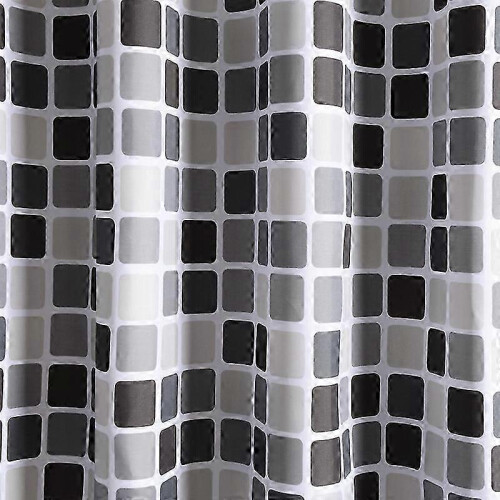 Duschvorhang 200 x 220 cm, wasserdicht, schimmelresistent, Polyestergewebe mit 3D-Druckdesign 2