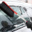 2 in 1 Snow Brush and Ice Scraper for Car Windshield with Adjustable Head, Ergonomic Grip, Red 5