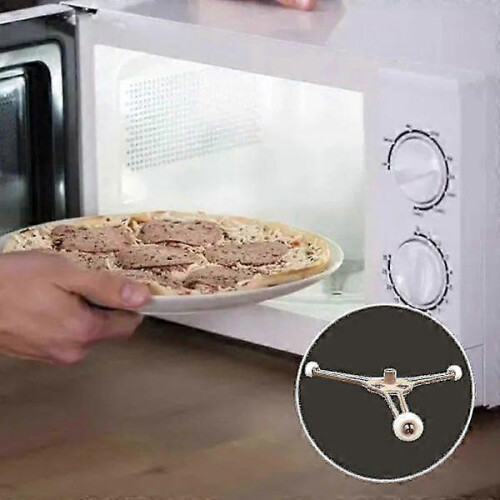 Microwave Turntable Stand Compatible with 24.5cm Flat Glass Plate Models, PPC Material, Triangular Design 2
