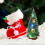 Mini Christmas Tree 15cm Artificial LED Light Tabletop Decor with Wooden Base 3
