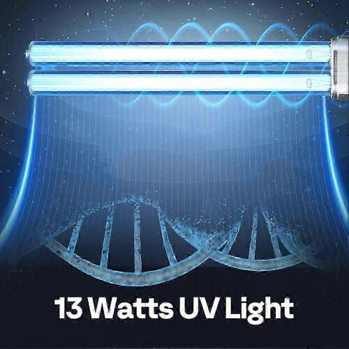 2 Pack 13W UV-C Replacement Bulb Compatible with G23 Base Inductive Ballast Pond Filter System 8000 Hours Lifespan 1