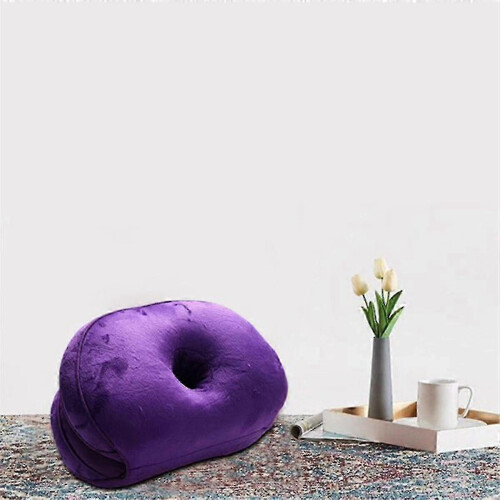 Dual Comfort Seat Cushion with Memory Foam for Hip and Back Support 2