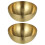 Stainless Steel Salad Bowls 2pcs Golden Stackable for Ramen Bibimbap 5