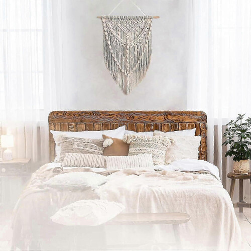 Woven Wall Hanging Tapestry Boho Geometric Handmade Cotton Decor for Dorm 1