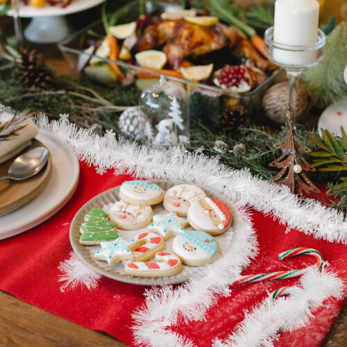 4St Veelzijdige Plastic Hangband Wit Kerstversiering 2