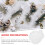 4St Veelzijdige Plastic Hangband Wit Kerstversiering 4