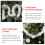 4St Veelzijdige Plastic Hangband Wit Kerstversiering 5