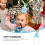 Blauwe Feestelijke Cake Haarband Voor 4