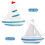 3St Desktop Schoon Zeilboot Ornamenten 6