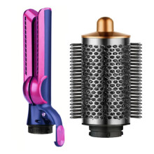 Large Round Brush & Airflow Attachment for Airwrap Styler HS01 HS05 HS08 for Smooth Hair Style and Hair Curling B