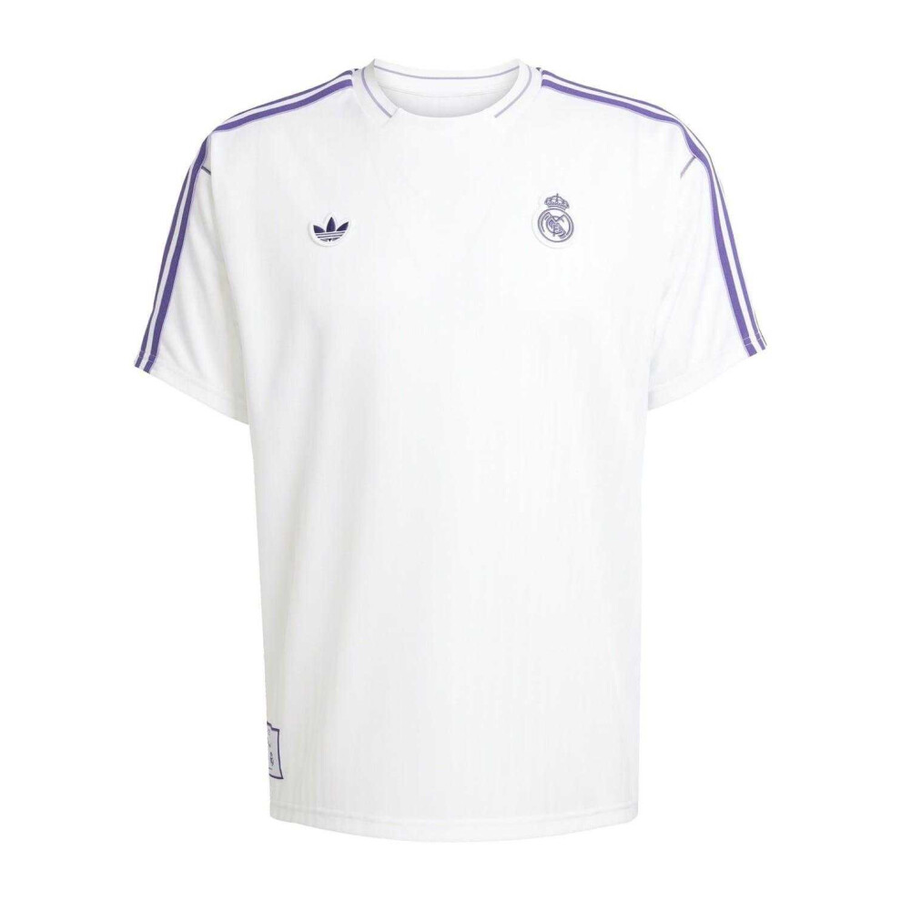 Adidas (M, White) Mens Icon Real Madrid Cf T-Shirt