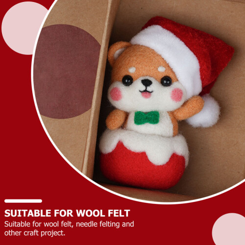 1Set Beginners Needle Felting Kit Wol Ornament 2