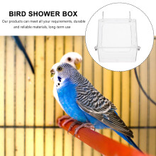 1Birdbathbox Veilige Heldere Vogelshower Papegaaien