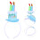 Blauwe Feestelijke Cake Haarband Voor 10