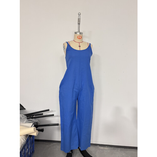 Damen-Hosen mit hoher Taille, elastisch, weites Bein,-Grün L 2