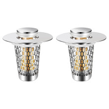 Steel Sink Drain Stoppers with Hair Catcher-Twoinclinedleakage