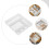 5St Lade Indelingsdozen Plastic Wit Duurzaam Voor Huis 5