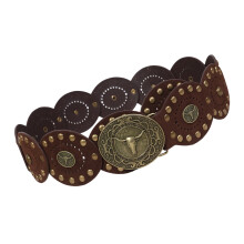 Adjustable Chinese Knot Waist Belt Bohemian Style-Coffee 100