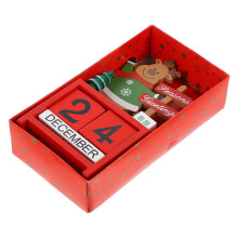 1St Creatieve Xmas Desktop Kalender Met Feestelijke Ornamenten
