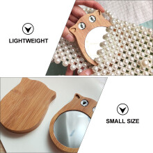 2St Portable Makeup Mirror Katvorm Compact Voor Outdoor Gebruik