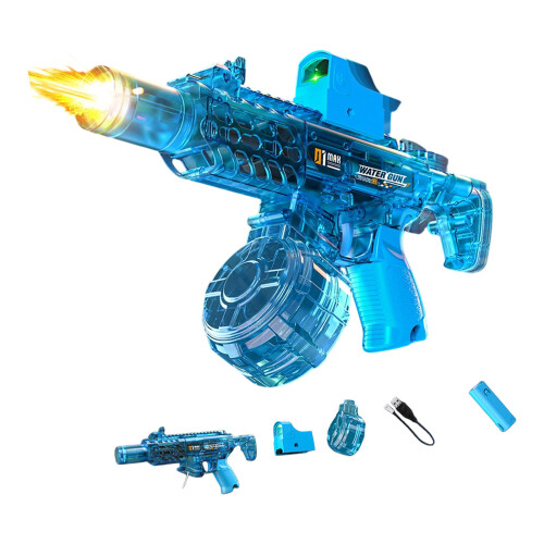 Powerful Splashes Shooter With LED Light Effect Fast-Blue