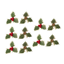 20St Nepplant Kerstdecoratie Kunstblad Vrucht DIY Ornamenten