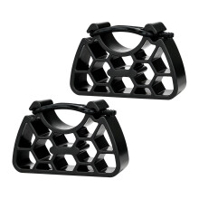 2Pcs Tragbare Fahrräder Reparatur Lenker Halterung Clip-Schwarz