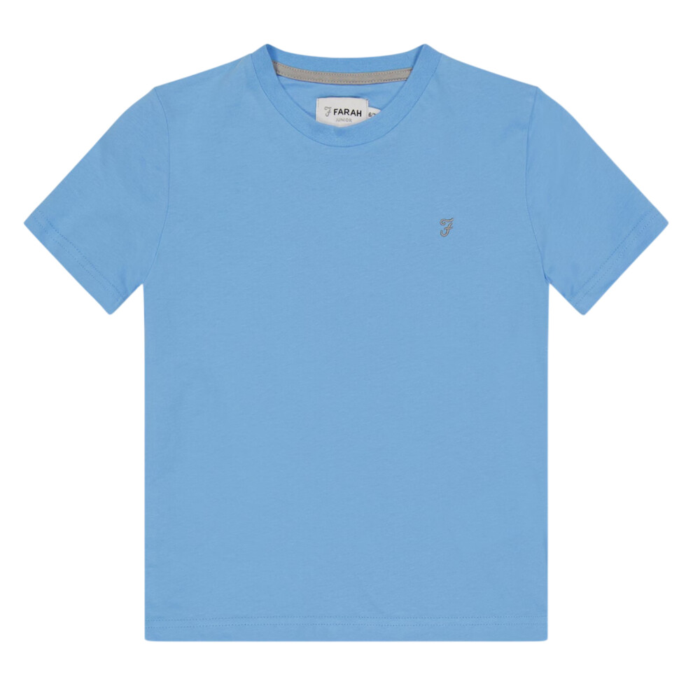 Farah (14-15 Years, Blue) Childrens/Kids Denny Embroidered Logo T-Shirt