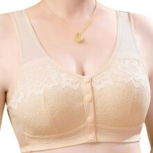 Senior Women Bra Front Hook Closure Cotton No-Champagne 38 85