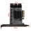10-Poorts Pcie Iii Adapter Zwarte Pcb Voor Computer 2
