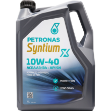 PETRONAS Syntium X 10W-40 Premium Car Engine Oil - ACEA A3/B4 API SN 5 Litres 5L